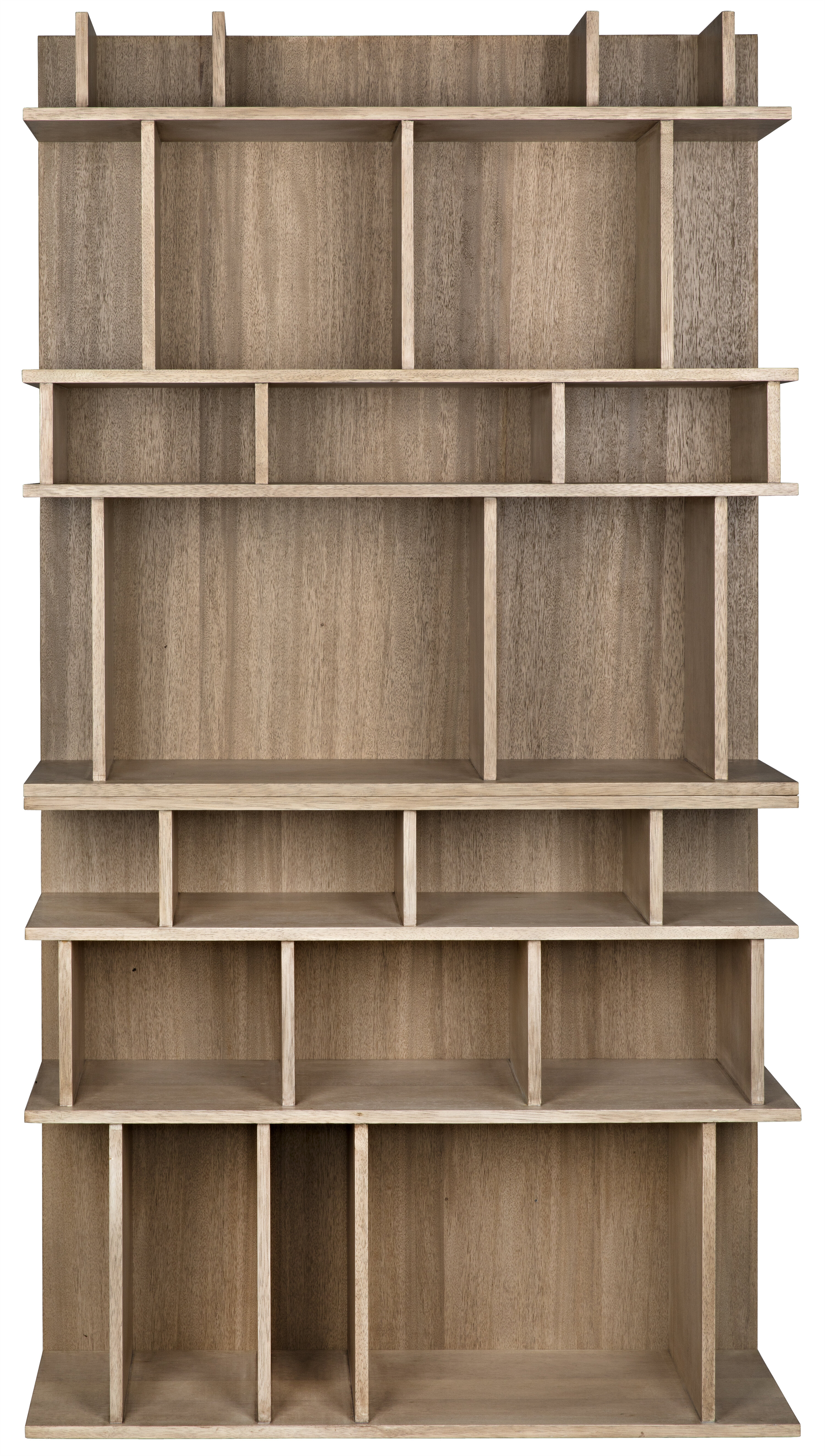 Noir Rashi Geometric Bookcase Wayfair